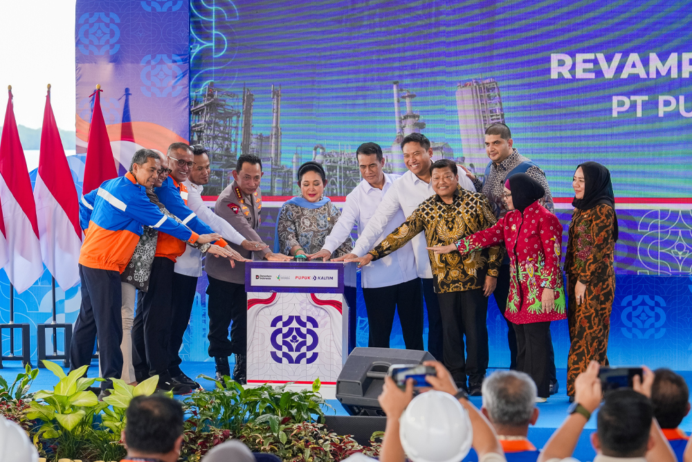 Dukung Keberlanjutan Swasembada Pangan, Pupuk Indonesia Resmikan Modernisasi Pabrik Tertua Pupuk Kaltim